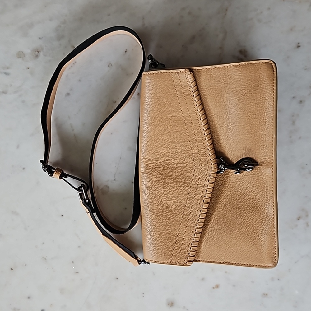 Botkier Tan Trigger Flap Satchel - image 1